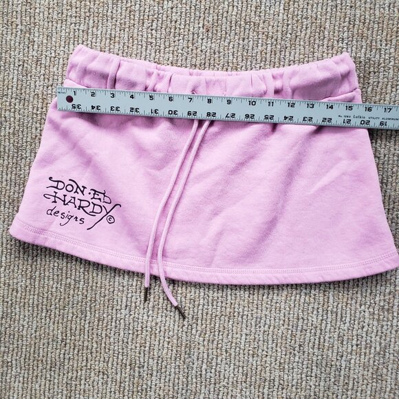 Ed Hardy Skirt Pink Medium - Picture 6 of 8